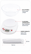 Báscula Digital de Cocina de Alta Precisión