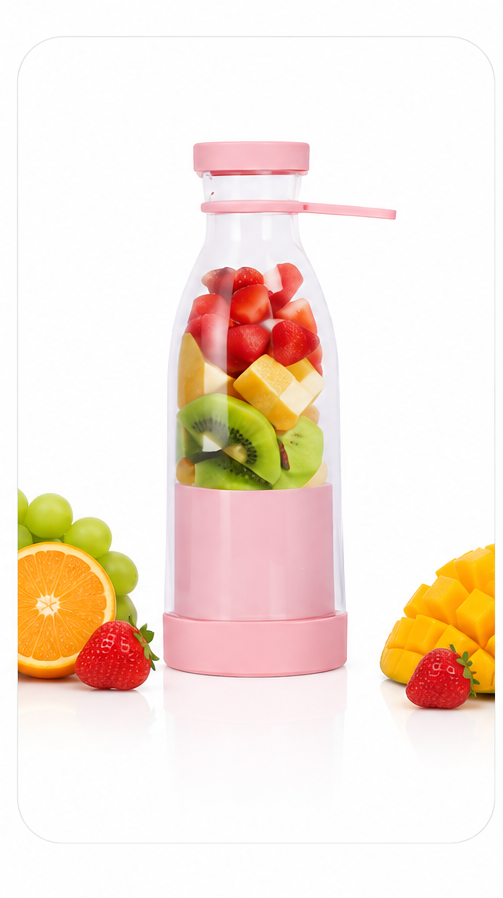 Mini Batidora de Frutas Portátil y Recargable 380 ml