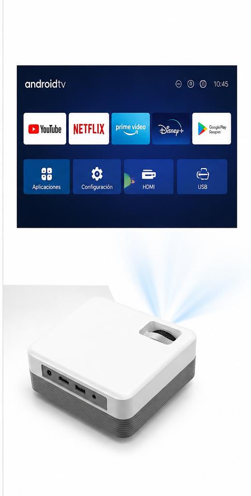 Proyector 4K con Android 10.0