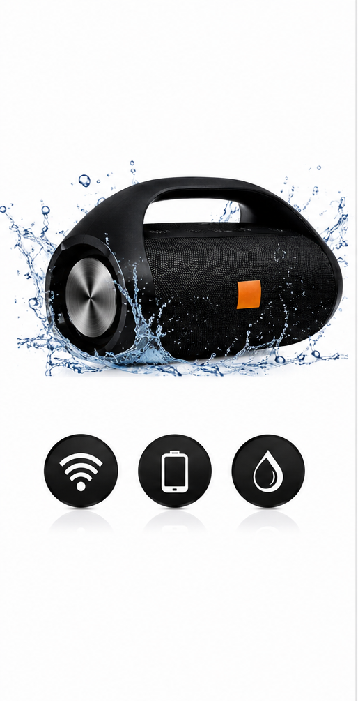 Boombox Bluetooth Portátil de Alta Potencia
