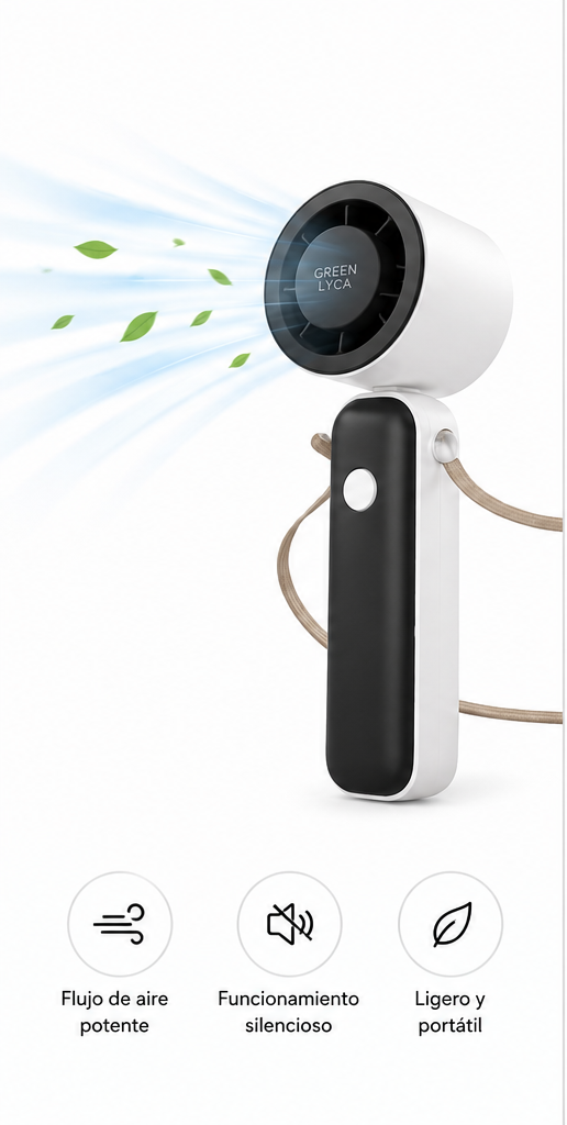 Ventilador de Mano Portátil de 500 mAh