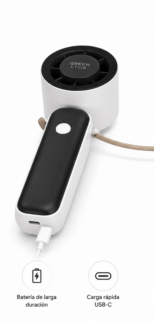 Ventilador de Mano Portátil de 500 mAh