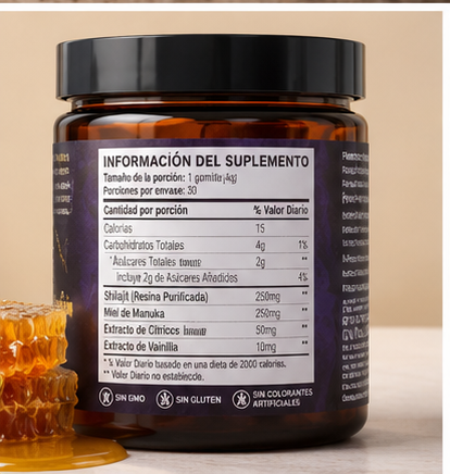 Himalayan Shilajit Gummies – Energía, Vitalidad y Rendimiento Natural
